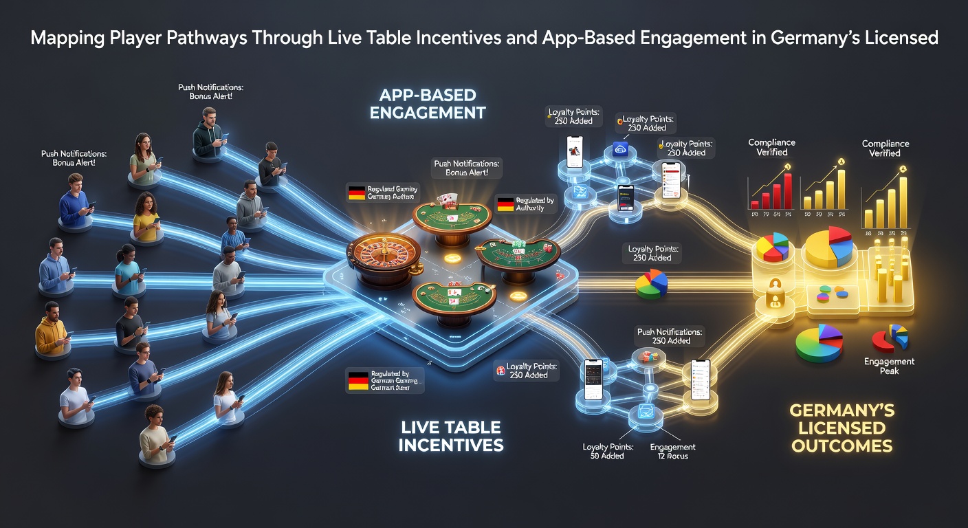 Darstellung von App-Engagement-Metriken und Live-Tisch-Interaktionen bei deutschen Glücksspielanbietern