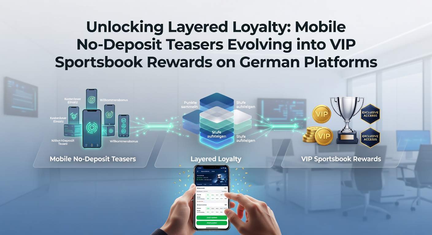 Smartphone mit Sportsbook-App und Loyalty-Punkten im Vordergrund, symbolisiert den Einstieg in mehrschichtige Belohnungssysteme auf deutschen Plattformen